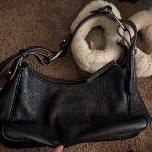 Dooney & Bourke Black Pebbled Leather Shoulder Bag